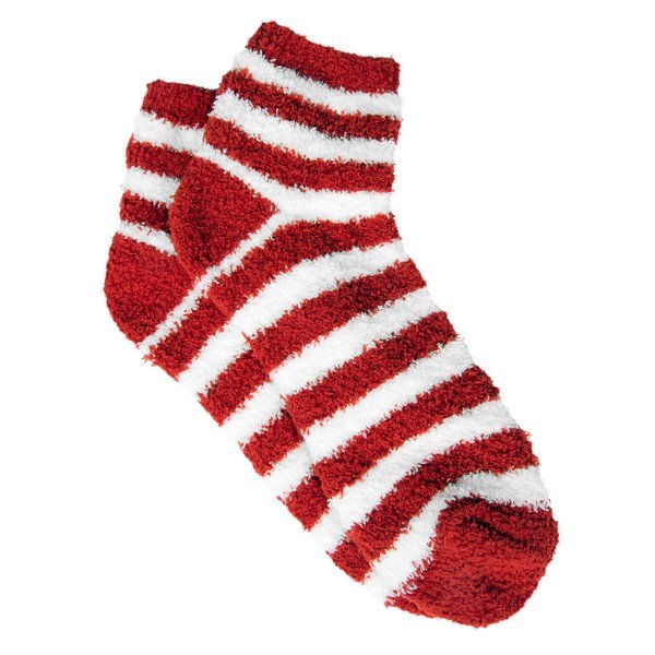 Fuzzy Stripe Unisex Socks