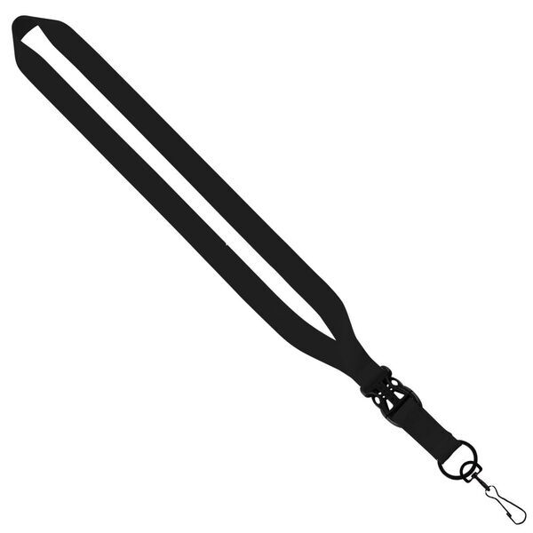 Polyester Lanyard with Slide Buckle Release & Swivel Snap Hook, 3/4"