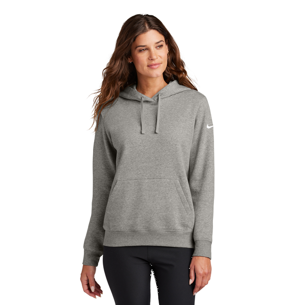 Nike® Club Fleece Sleeve Swoosh Ladies' Pullover Hoodie