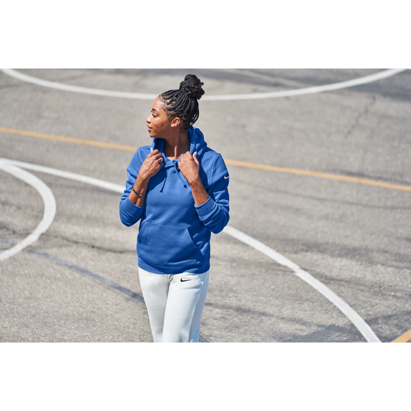 Nike® Club Fleece Sleeve Swoosh Ladies' Pullover Hoodie