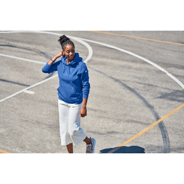 Nike® Club Fleece Sleeve Swoosh Ladies' Pullover Hoodie
