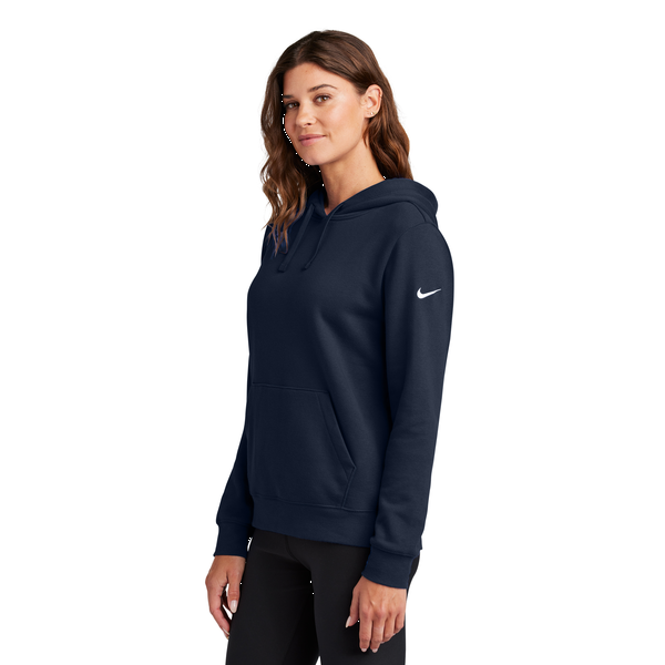Nike® Club Fleece Sleeve Swoosh Ladies' Pullover Hoodie