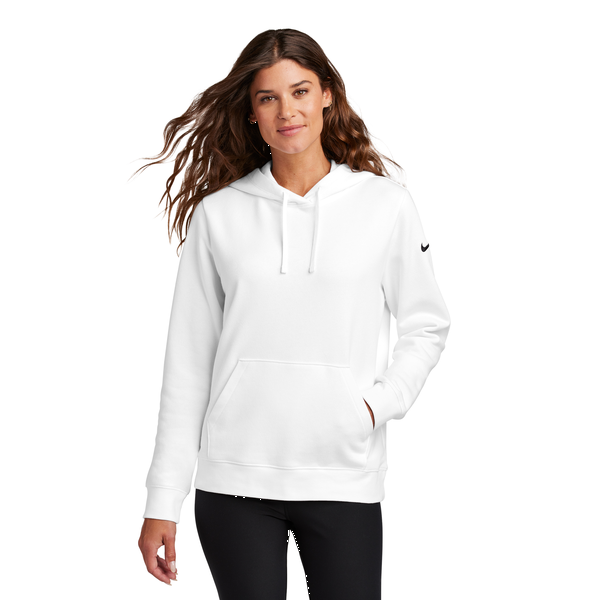 Nike® Club Fleece Sleeve Swoosh Ladies' Pullover Hoodie