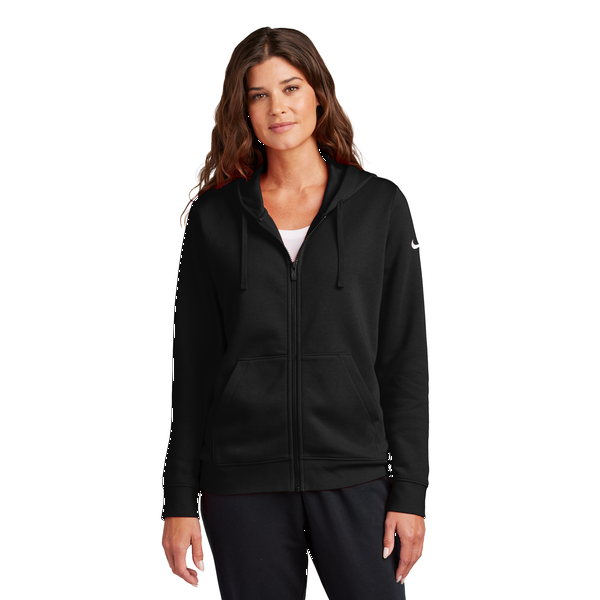 Nike® Club Fleece Sleeve Swoosh Full-Zip Ladies' Hoodie