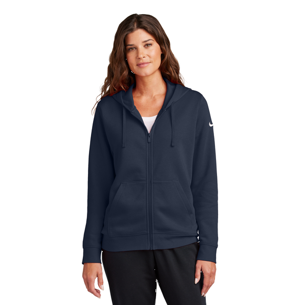 Nike® Club Fleece Sleeve Swoosh Full-Zip Ladies' Hoodie