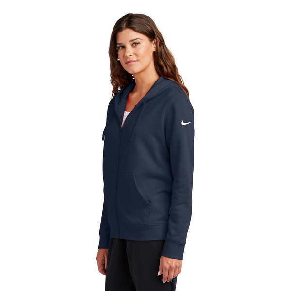 Nike® Club Fleece Sleeve Swoosh Full-Zip Ladies' Hoodie