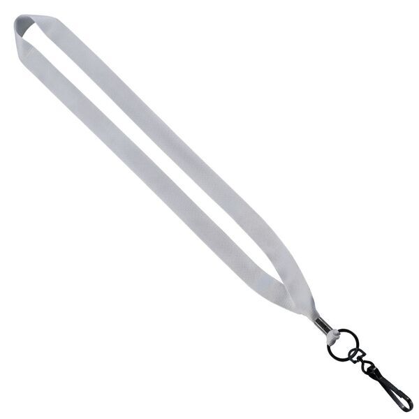 Polyester Lanyard with Metal Crimp & Swivel Snap Hook, 3/4"