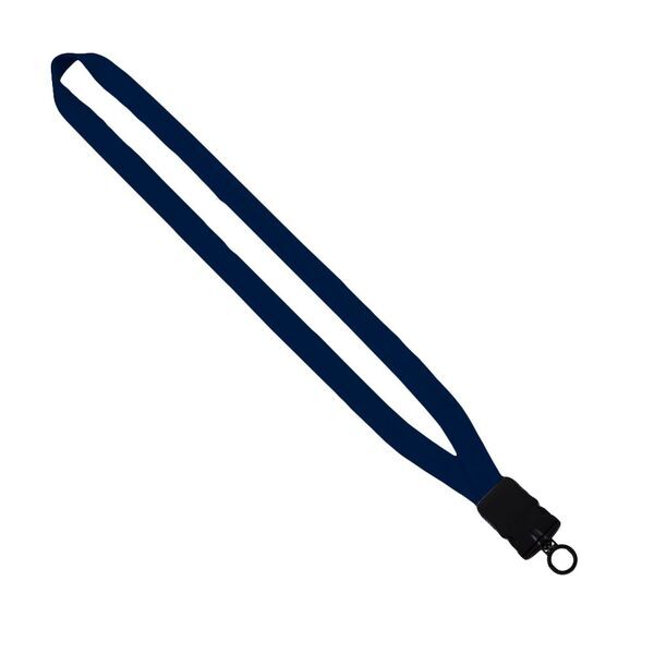 Polyester Lanyard with Plastic Snap Buckle Release, 5/8"