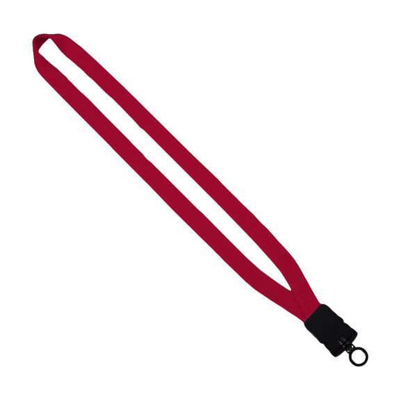 Polyester Lanyard with Plastic Snap Buckle Release, 5/8"
