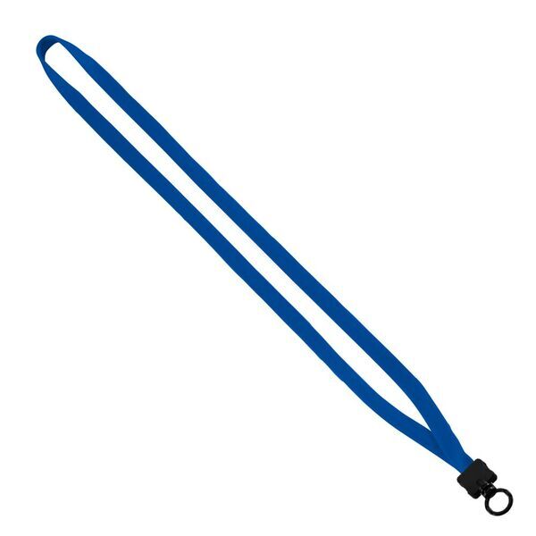 Cotton Lanyard with Plastic Clamshell & O-Ring, 1/2"