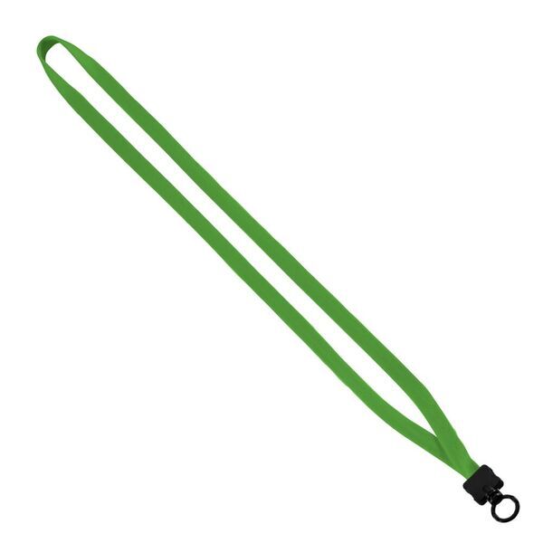 Cotton Lanyard with Plastic Clamshell & O-Ring, 1/2"
