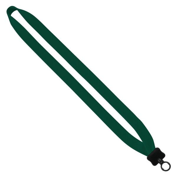 Cotton Lanyard with Plastic Clamshell & O-Ring, 3/4"