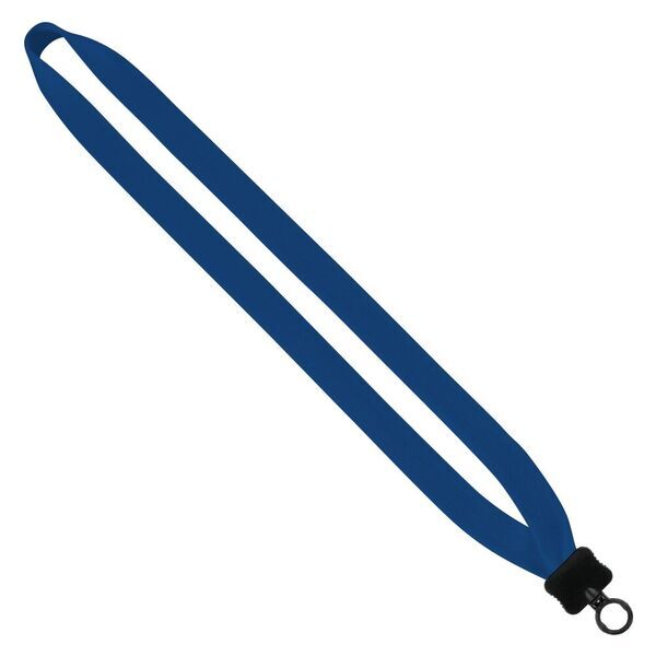 Cotton Lanyard with Plastic Clamshell & O-Ring, 3/4"
