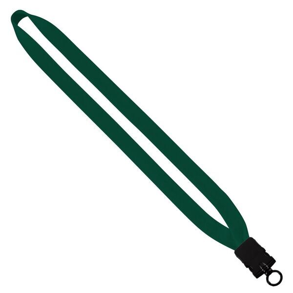 Cotton Lanyard with Plastic Snap-Buckle Release & O-Ring, 3/4"