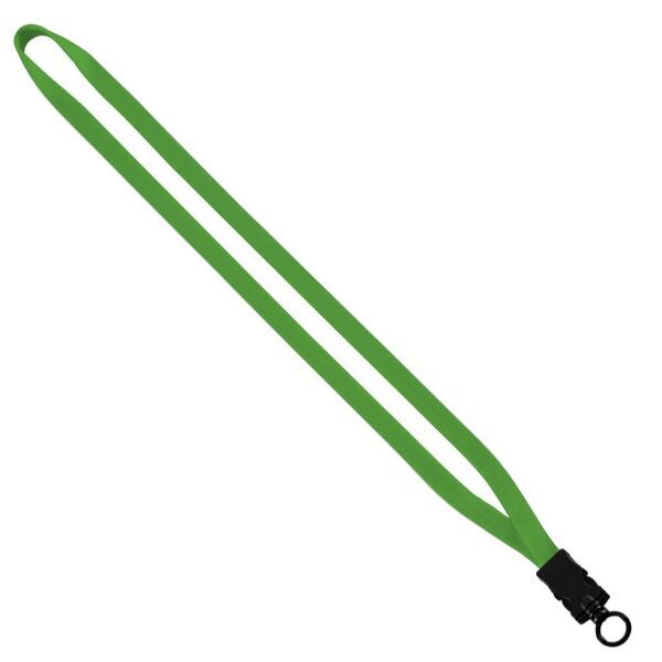 Cotton Lanyard with Plastic Snap-Buckle Release & O-Ring, 1/2"