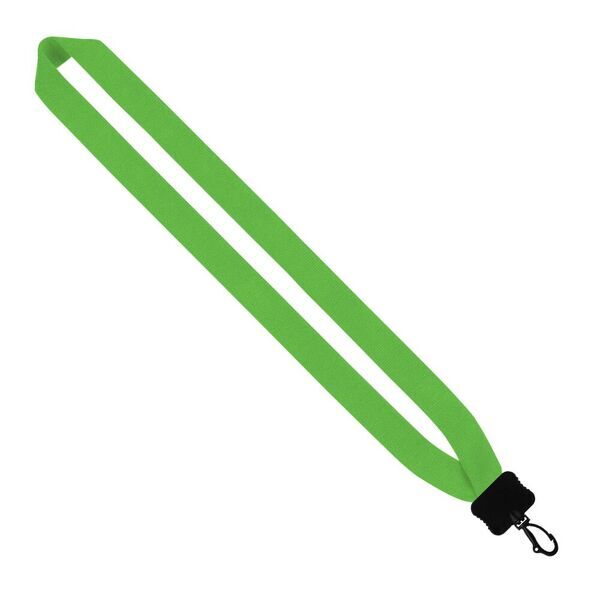 Cotton Lanyard with Plastic Clamshell & Swivel Snap Hook, 1"