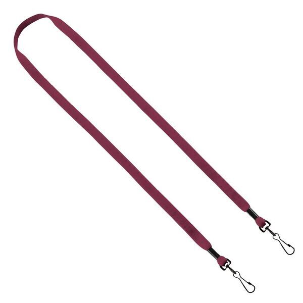 Cotton Double Swivel Hook Lanyard, 1/2"