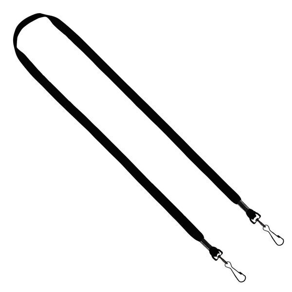 Cotton Double Swivel Hook Lanyard, 1/2"