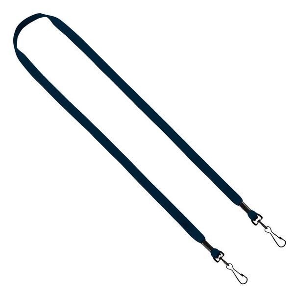 Cotton Double Swivel Hook Lanyard, 1/2"