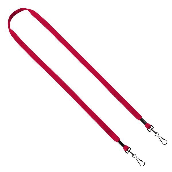 Cotton Double Swivel Hook Lanyard, 1/2"