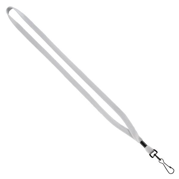 Cotton Lanyard with Metal Crimp & Swivel Snap Hook, 1/2"