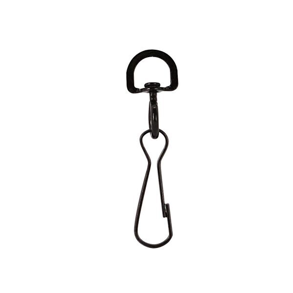Cotton Lanyard with Metal Crimp & Swivel Snap Hook, 1/2"