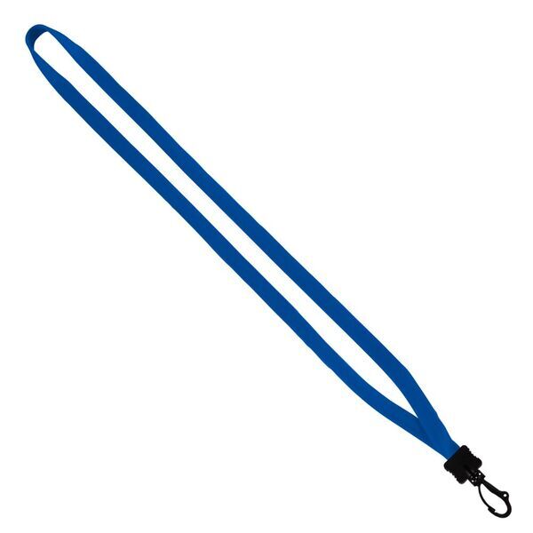 Cotton Lanyard with Plastic Clamshell & Swivel Snap Hook, 1/2"