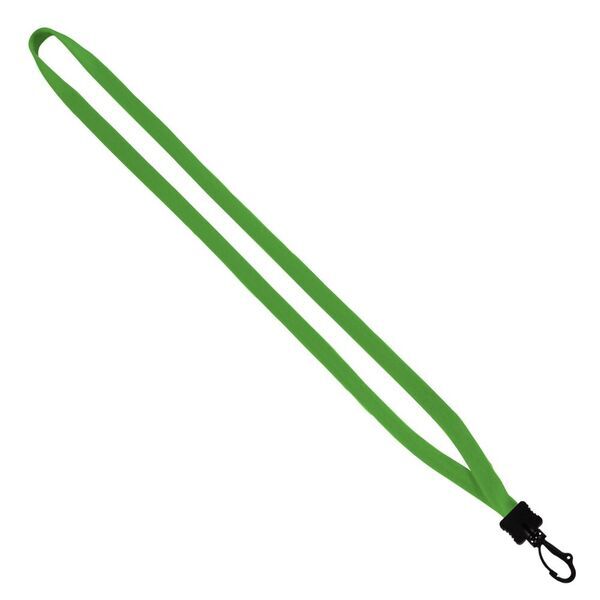 Cotton Lanyard with Plastic Clamshell & Swivel Snap Hook, 1/2"