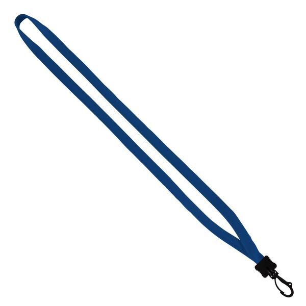 Cotton Lanyard with Plastic Clamshell & Swivel Snap Hook, 1/2"