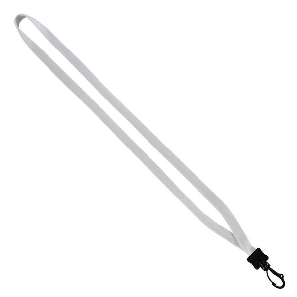 Cotton Lanyard with Plastic Clamshell & Swivel Snap Hook, 1/2"