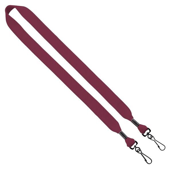 Cotton Double Swivel Hook Lanyard, 3/4"