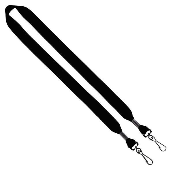 Cotton Double Swivel Hook Lanyard, 3/4"