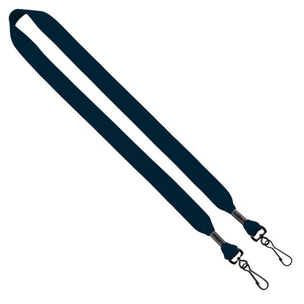 Cotton Double Swivel Hook Lanyard, 3/4"