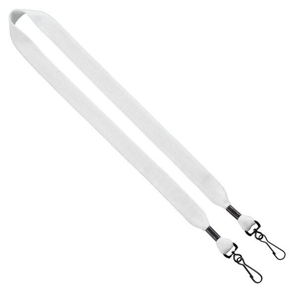Cotton Double Swivel Hook Lanyard, 3/4"