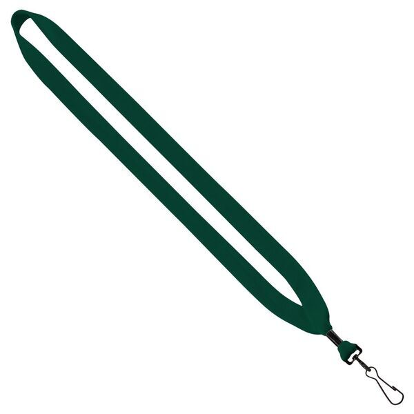 Cotton Lanyard with Metal Crimp & Swivel Snap Hook, 3/4"