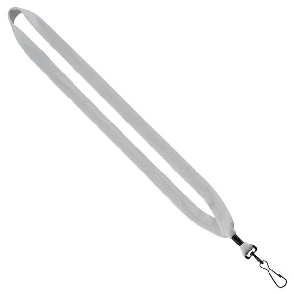 Cotton Lanyard with Metal Crimp & Swivel Snap Hook, 3/4"