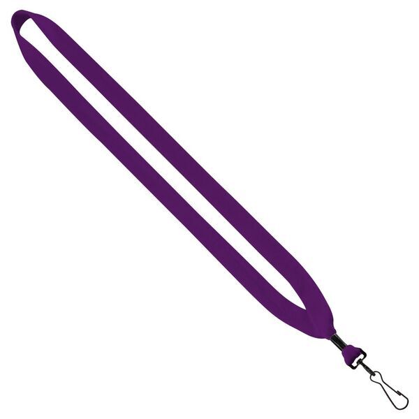 Cotton Lanyard with Metal Crimp & Swivel Snap Hook, 3/4"