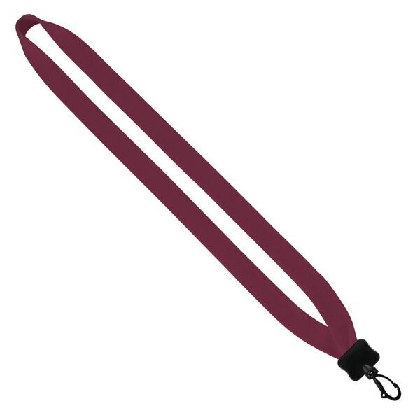 Cotton Lanyard with Plastic Clamshell & Swivel Snap Hook, 3/4"