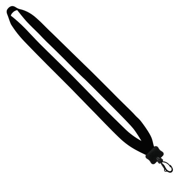 Cotton Lanyard with Plastic Clamshell & Swivel Snap Hook, 3/4"