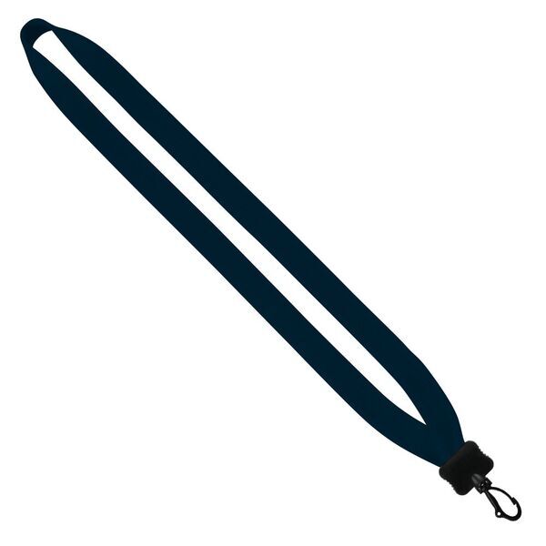 Cotton Lanyard with Plastic Clamshell & Swivel Snap Hook, 3/4"