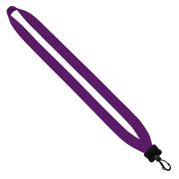 Cotton Lanyard with Plastic Clamshell & Swivel Snap Hook, 3/4"