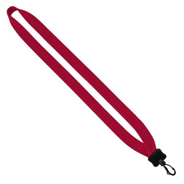 Cotton Lanyard with Plastic Clamshell & Swivel Snap Hook, 3/4"