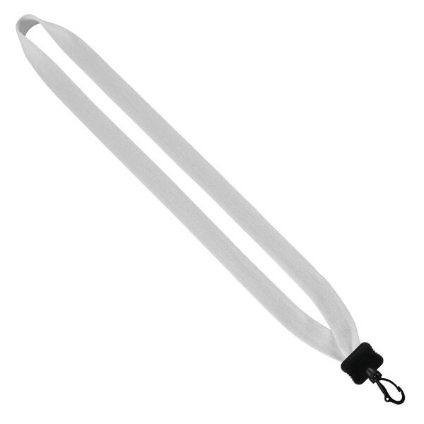 Cotton Lanyard with Plastic Clamshell & Swivel Snap Hook, 3/4"