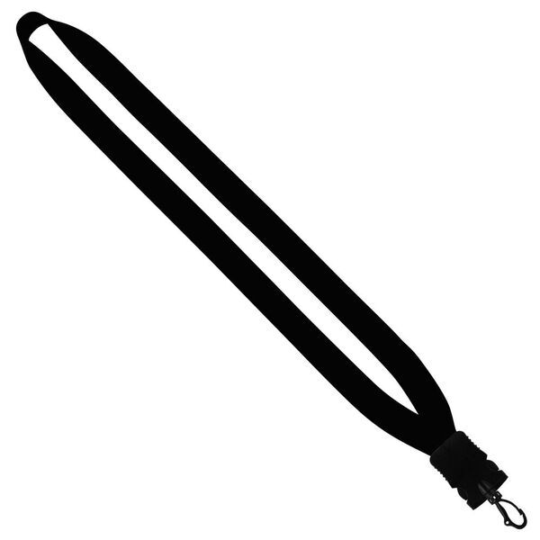 Cotton Lanyard with Plastic Snap-Buckle Release & Swivel Hook, 3/4"