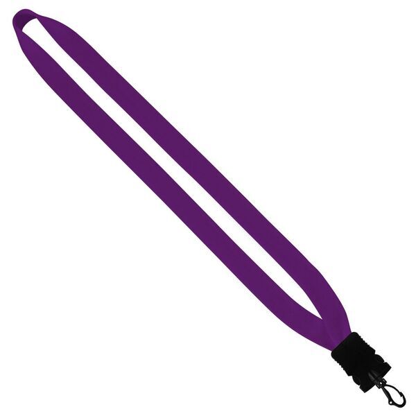 Cotton Lanyard with Plastic Snap-Buckle Release & Swivel Hook, 3/4"