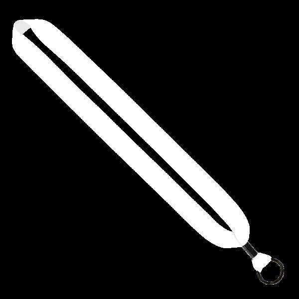 Dye-Sublimated Lanyard with Metal Crimp & Metal Split-Ring, 1"