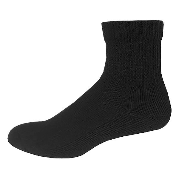 Non-Binding Cotton Blend Athletic Quarter Socks