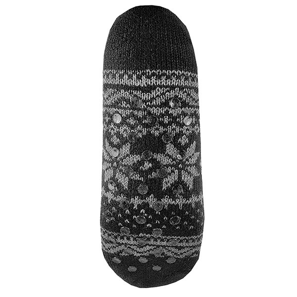 Sherpa Lined Snowflake Design Knit Socks