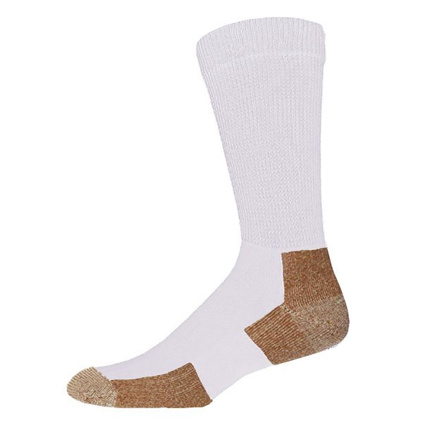 Copper Non-Binding Crew Socks
