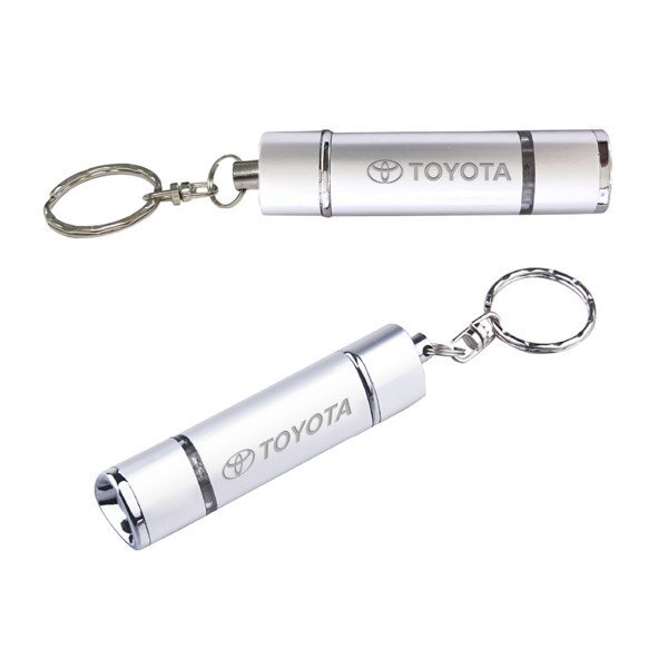 Triangular LED Flashlight Key Chain